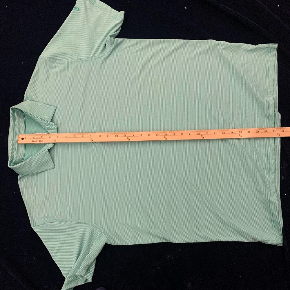 CALLAWAY SS Opti-Dri Polyester Mint Green Muted Stripe Polo - Picture 5 of 6